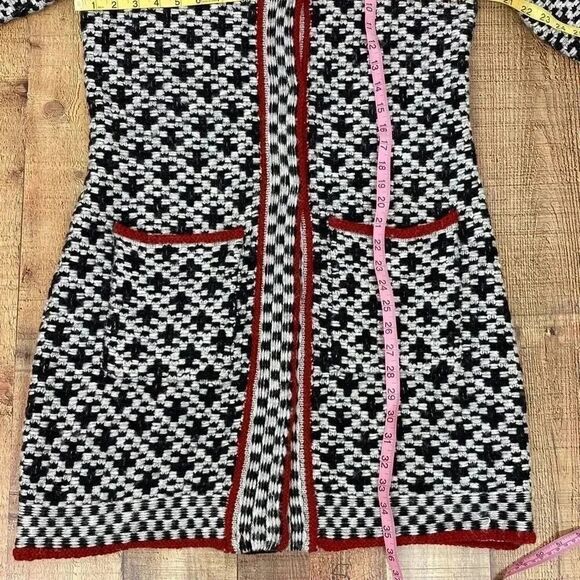 CHICO’S Mystic Checkered Mix Plaid Sweater Coat - Picture 9 of 13